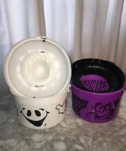 Onlineamericanstore Halloween Gift Collection Vintage McDonald's Halloween Ghost And Witch Bucket/Happy Meal Toy-1980's