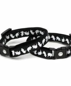 The American Store Halloween Cat Collar - Loopy Ghosts - Breakaway Cat Collar - Kitten Or Large Size