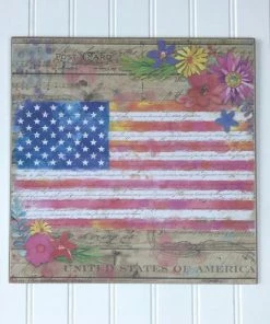 Online American Store Wall Decor & Art American Flag Wall Decor ~ Country Farmhouse Decor ~ 4th Of July Wall Sign ~ Independence Day Decor ~ Patriotic Wall Decor ~ Summer Flag