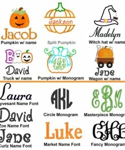 The American Store Halloween Bucket - Monogrammed Halloween Bucket - Personalized Kid's Halloween Bucket - Trick Or Treat Pail - Halloween Basket