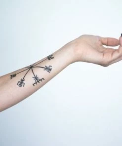 Onlineamericanstore Vegvisir Temporary Tattoo