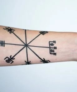 Onlineamericanstore Vegvisir Temporary Tattoo
