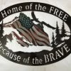 Turnandburncustomcut Home Of The Free Patriotic Metal Wall Decor 2 Turnandburncustomcut Home Of The Free Patriotic Metal Wall Decor