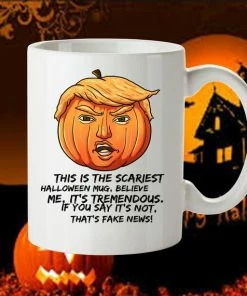 Onlineamericanstore Halloween Gift Collection Donald Trump Halloween Mug, Halloween Gifts, Trump Mug For Halloween, Funny Trumpkin Mug, Halloween Gift Ideas