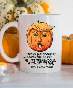 Onlineamericanstore Halloween Gift Collection Donald Trump Halloween Mug, Halloween Gifts, Trump Mug For Halloween, Funny Trumpkin Mug, Halloween Gift Ideas