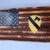 The American Store Concealment Flags Rustic American Flag Wood / American Flag Decor /mantle Decor / Patriotic Decor / Wood American Flag / Military Gift / 1st Calvary Division