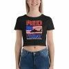 BoldNewRepublic RED Friday Helicopter Women’s Crop Tee