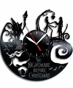 Onlineamericanstore Vinyl Clock Nightmare Before Christmas, Nightmare Jack, Nightmare Gifts, Nightmare Halloween Decor, Nightmare Home Decor, Nightmare Birthday