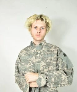 The American Store Vintage Green American Camouflage Military Jacket Military Clothing & Accessories