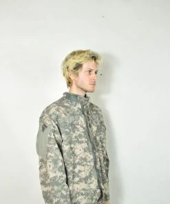 The American Store Vintage Green American Camouflage Military Jacket Military Clothing & Accessories