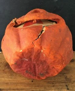 The American Store Antique Halloween Jack-o-lantern~pressed Paper Pulp ~1920s Original Paper Insert~ From MilkweedVintageHome