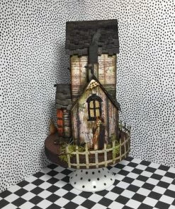 The American Store Halloween Putz House, OOAK, Handmade