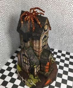 The American Store Halloween Putz House, OOAK, Handmade