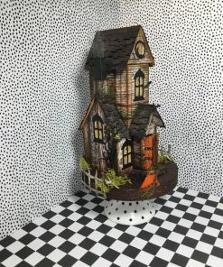 The American Store Halloween Putz House, OOAK, Handmade