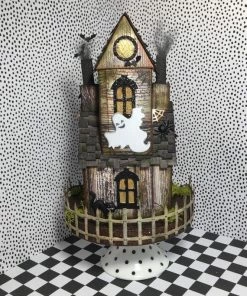 The American Store Halloween Putz House, OOAK, Handmade