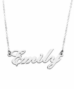 Onlineamericanstore Custom Name Accessories Customize Name Necklace 15 Fonts Style To Choose Customize Your Name Necklace Any Pendant Name Personalized Name Jewelry Gold Plated 18