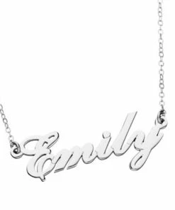 Onlineamericanstore Custom Name Accessories Customize Name Necklace 15 Fonts Style To Choose Customize Your Name Necklace Any Pendant Name Personalized Name Jewelry Gold Plated 18