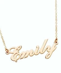 Onlineamericanstore Custom Name Accessories Customize Name Necklace 15 Fonts Style To Choose Customize Your Name Necklace Any Pendant Name Personalized Name Jewelry Gold Plated 18