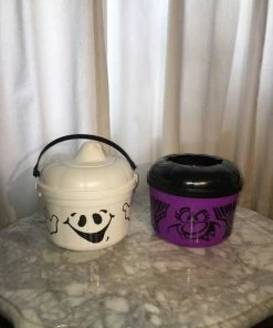 Onlineamericanstore Halloween Gift Collection Vintage McDonald's Halloween Ghost And Witch Bucket/Happy Meal Toy-1980's