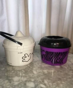 Onlineamericanstore Halloween Gift Collection Vintage McDonald's Halloween Ghost And Witch Bucket/Happy Meal Toy-1980's