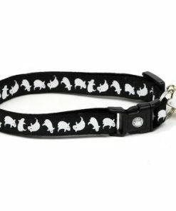 The American Store Halloween Cat Collar - Loopy Ghosts - Breakaway Cat Collar - Kitten Or Large Size
