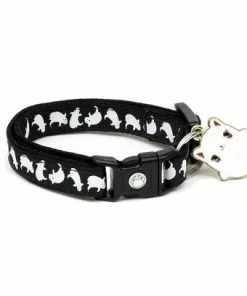 The American Store Halloween Cat Collar - Loopy Ghosts - Breakaway Cat Collar - Kitten Or Large Size
