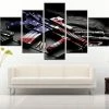 MCcanvas Retro Gun American Flag Military Canvas 5 Panel Art Independence Day Painting HD Print, Poster Wall Hanging Pictures Framework Home Decor Wall Decor & Art