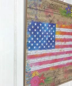 Online American Store Wall Decor & Art American Flag Wall Decor ~ Country Farmhouse Decor ~ 4th Of July Wall Sign ~ Independence Day Decor ~ Patriotic Wall Decor ~ Summer Flag