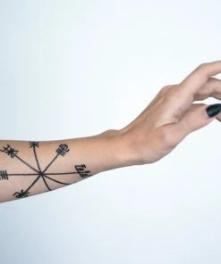 Onlineamericanstore Vegvisir Temporary Tattoo