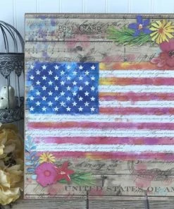 Online American Store Wall Decor & Art American Flag Wall Decor ~ Country Farmhouse Decor ~ 4th Of July Wall Sign ~ Independence Day Decor ~ Patriotic Wall Decor ~ Summer Flag