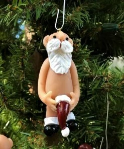 Onlineamericanstore Christmas Ornaments Naughty Santa, Christmas Ornament, Bad Santa, Naked Santa, Santa Ornament, Mrs Claus, Funny Christmas Ornament, 50 Shades, Ugly Ornament