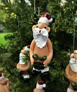 Onlineamericanstore Christmas Ornaments Naughty Santa, Christmas Ornament, Bad Santa, Naked Santa, Santa Ornament, Mrs Claus, Funny Christmas Ornament, 50 Shades, Ugly Ornament