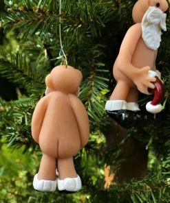 Onlineamericanstore Christmas Ornaments Naughty Santa, Christmas Ornament, Bad Santa, Naked Santa, Santa Ornament, Mrs Claus, Funny Christmas Ornament, 50 Shades, Ugly Ornament