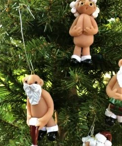 Onlineamericanstore Christmas Ornaments Naughty Santa, Christmas Ornament, Bad Santa, Naked Santa, Santa Ornament, Mrs Claus, Funny Christmas Ornament, 50 Shades, Ugly Ornament