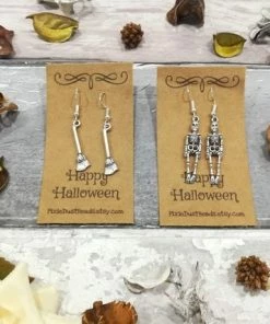 PixieDustBeads Halloween Accessories Halloween Earrings, Halloween Jewelry, Halloween, Halloween Gift, Pumpkin Earrings, Skeleton Earrings, Halloween Party, Halloween Ghost,