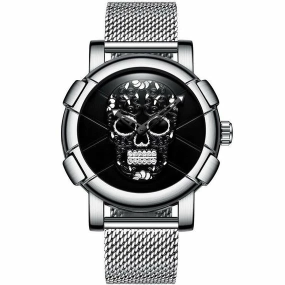 Onlineamericanstore Sugar Skull Men's Wristwatch - Day Of The Dead Watch, Men's Gift Watch, Day OF The Dead Gift Watch, Men's Skull Wristwatch, Free Shipping 4 Onlineamericanstore Sugar Skull Men's Wristwatch - Day Of The Dead Watch, Men's Gift Watch, Day OF The Dead Gift Watch, Men's Skull Wristwatch, Free Shipping