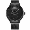 Onlineamericanstore Men's 3D Skull Watch - Luxury Steel Gold, Black Vintage Quartz Men's Watch, Men Gift Watch, Day Of The Dead Gift Watch, Free Shipping Halloween Jewelry