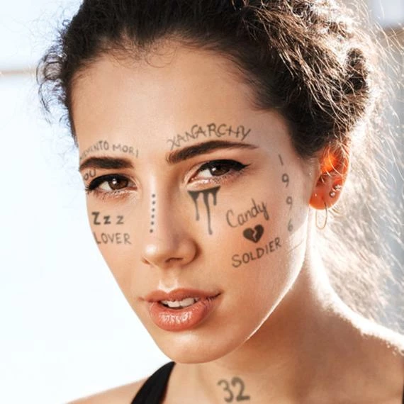 Onlineamericanstore Lil Xan Face Tattoo Set | Real To Life Temporary Tattoos | Halloween Costume | Skin Safe | 18Tattoos Included Halloween Temporary Tekashi69 Tattoos 6 Onlineamericanstore Lil Xan Face Tattoo Set | Real To Life Temporary Tattoos | Halloween Costume | Skin Safe | 18Tattoos Included Halloween Temporary Tekashi69 Tattoos
