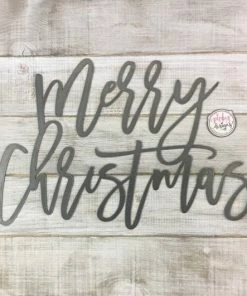 Onlineamericanstore Merry Christmas Metal Word | Farmhouse Christmas Decor | Christmas Tree Decorations | Christmas Decor | Gallery Wall Decor | Merry Christmas Christmas Decorations