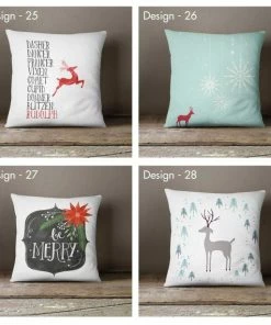 Onlineamericanstore Christmas Pillow Cover Collection Decorative Pillow Cases Gifts Christmas Decorations Cover Sets Christmas Gifts
