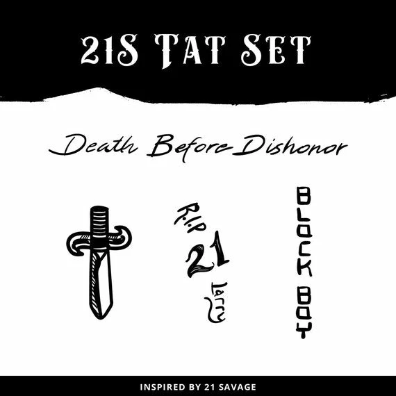 Onlineamericanstore Halloween Temporary Tekashi69 Tattoos 21 Savage Temporary Tattoo Set 5 Onlineamericanstore Halloween Temporary Tekashi69 Tattoos 21 Savage Temporary Tattoo Set