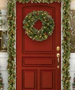 Onlineamericanstore Outdoor Christmas Decorations Mantle Garland Indoor Christmas Garland 9ft Christmas Garland Spruce Garland Porch Decorations Christmas