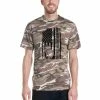 BoldNewRepublic Mens Clothing Remember Everyone Deployed Short-sleeved Camouflage T-shirt