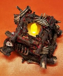 OldRaven Real Log Witch Fire, Halloween Prop, Miniature Log Fire, Halloween Decorative Fire, Tea Light, Flickering Log Flame, Creepy Display Decor 16 OldRaven Real Log Witch Fire, Halloween Prop, Miniature Log Fire, Halloween Decorative Fire, Tea Light, Flickering Log Flame, Creepy Display Decor