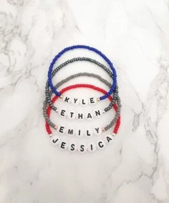 Onlineamericanstore Name Bracelet, Initial Bracelet, Custom Name Bracelet, Name Bead Bracelet, Friendship Bracelet, Personalized Name Bracelet, Couples Bracelet Custom Name Accessories