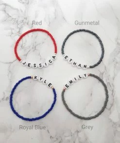 Onlineamericanstore Name Bracelet, Initial Bracelet, Custom Name Bracelet, Name Bead Bracelet, Friendship Bracelet, Personalized Name Bracelet, Couples Bracelet Custom Name Accessories