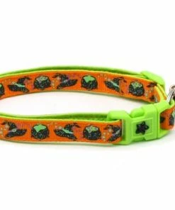 Online American Store Halloween Cat Collar -Witches Brew On Orange And Green - Kitten Or Large Size - Halloween Cat Collar Halloween Pets Accessories 12 Online American Store Halloween Cat Collar -Witches Brew On Orange And Green - Kitten Or Large Size - Halloween Cat Collar Halloween Pets Accessories