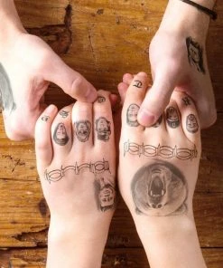 Onlineamericanstore Post Malone Super Mega Deluxe XL Magnum Temporary Tattoo Pack