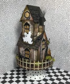 The American Store Halloween Putz House, OOAK, Handmade