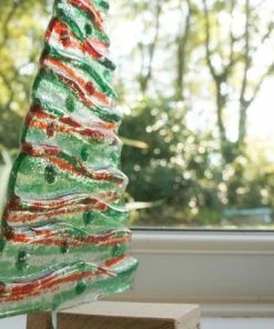 Onlineamericanstore Christmas Decorations 1 XL Glass Tree-Free UK Shipping-32cm / 12 1/2